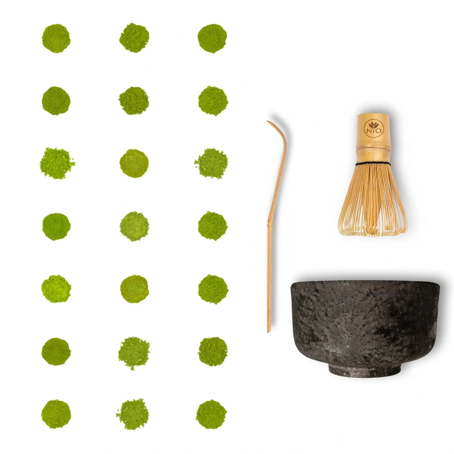 Matcha-Tee-Sampler, 21er-Pack mit Matcha-Schneebesen und Matcha-Schale
