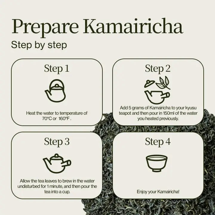 Prepare Kamairicha Step by step