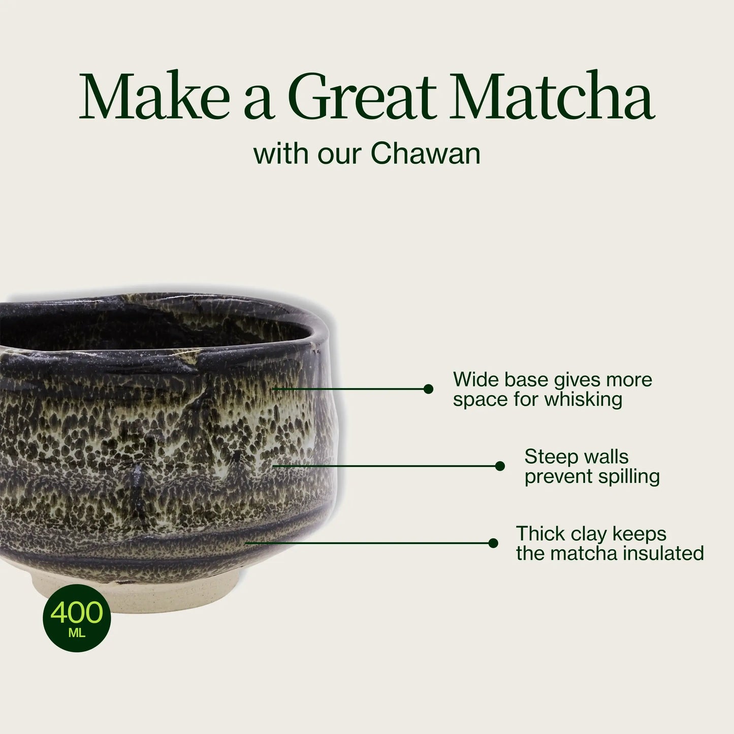 Anpassbares Matcha-Set mit zeremoniellem Matcha