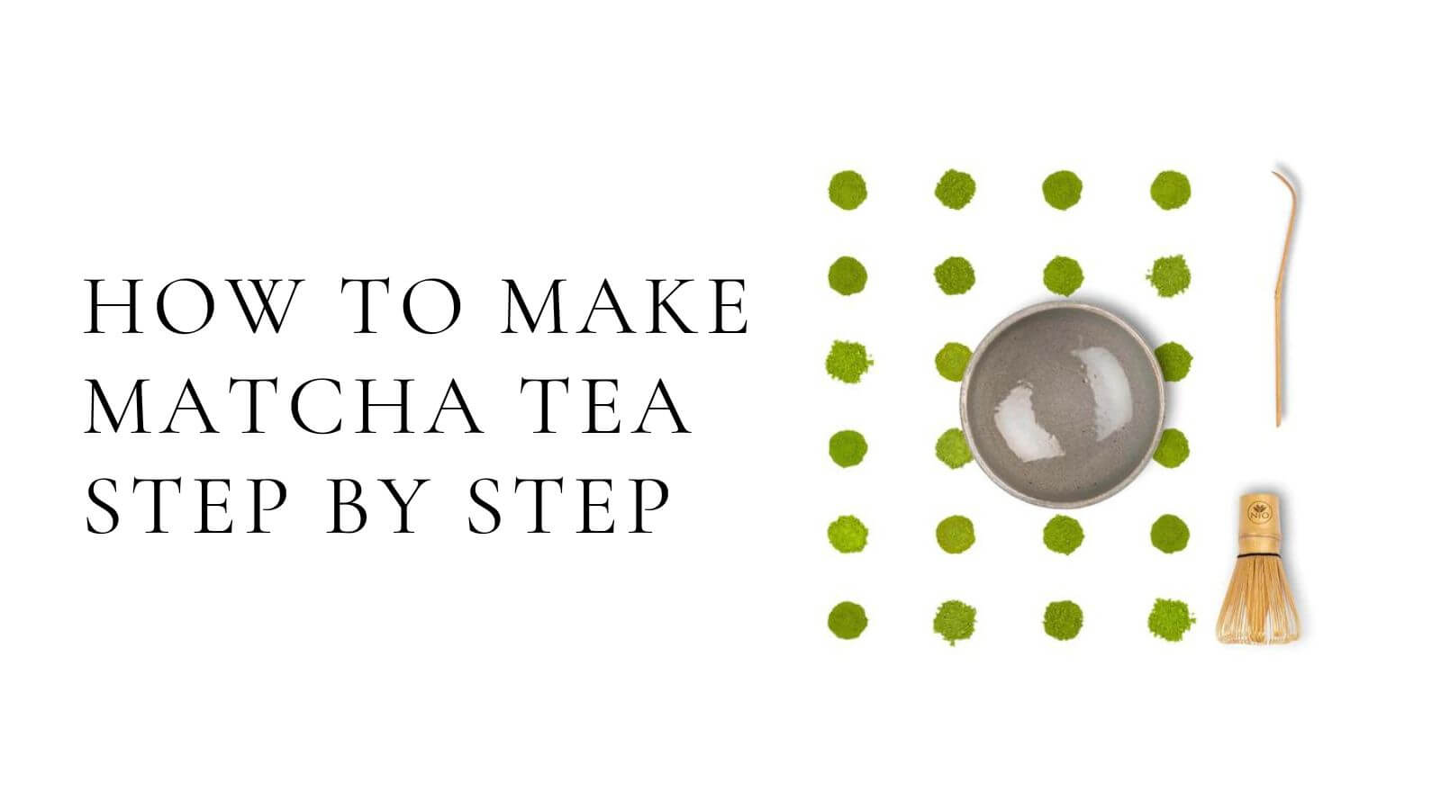 Video laden: Wie man Matcha-Pulver Schritt für Schritt herstellt