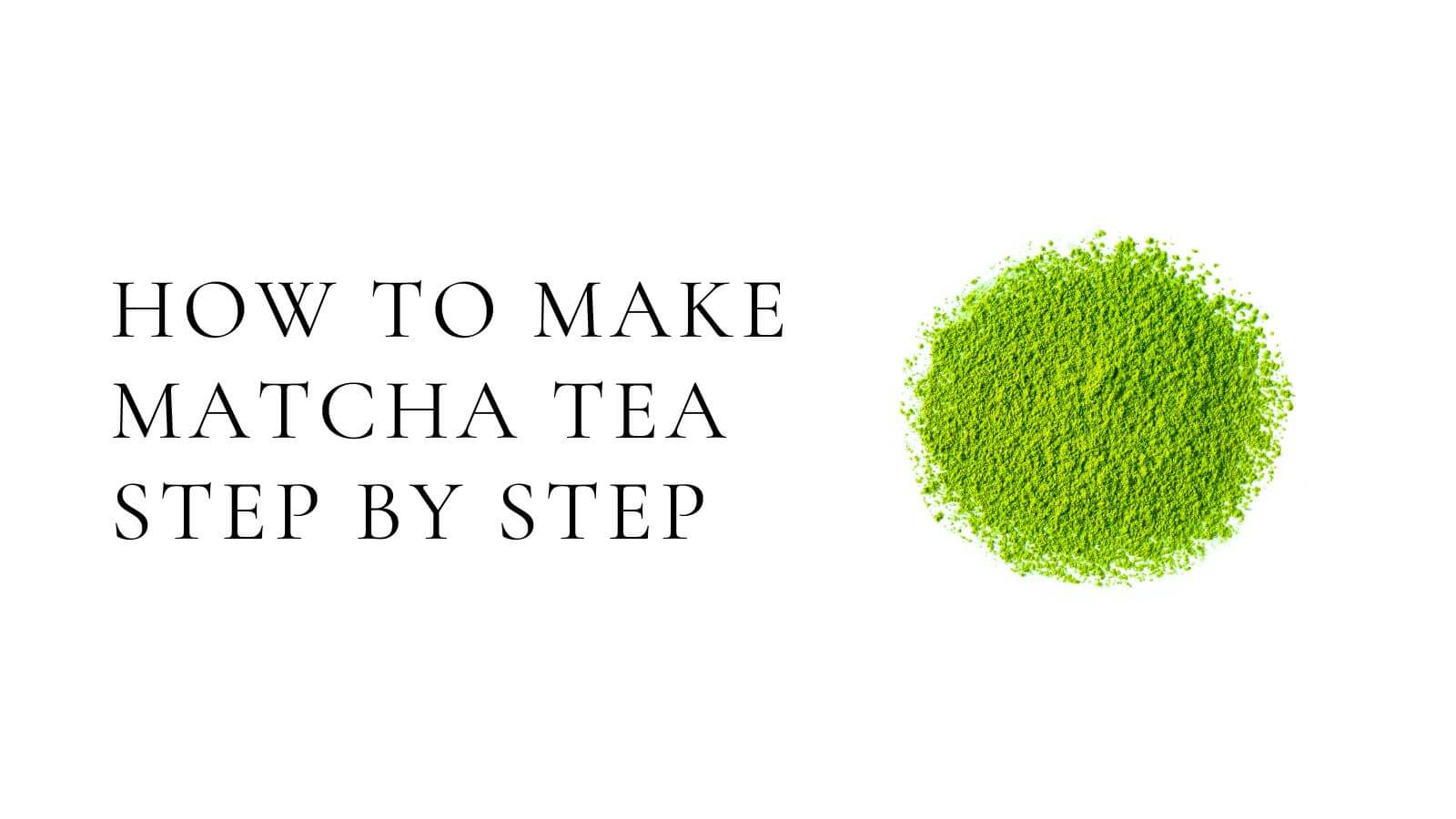 Video laden: Wie man Matcha macht