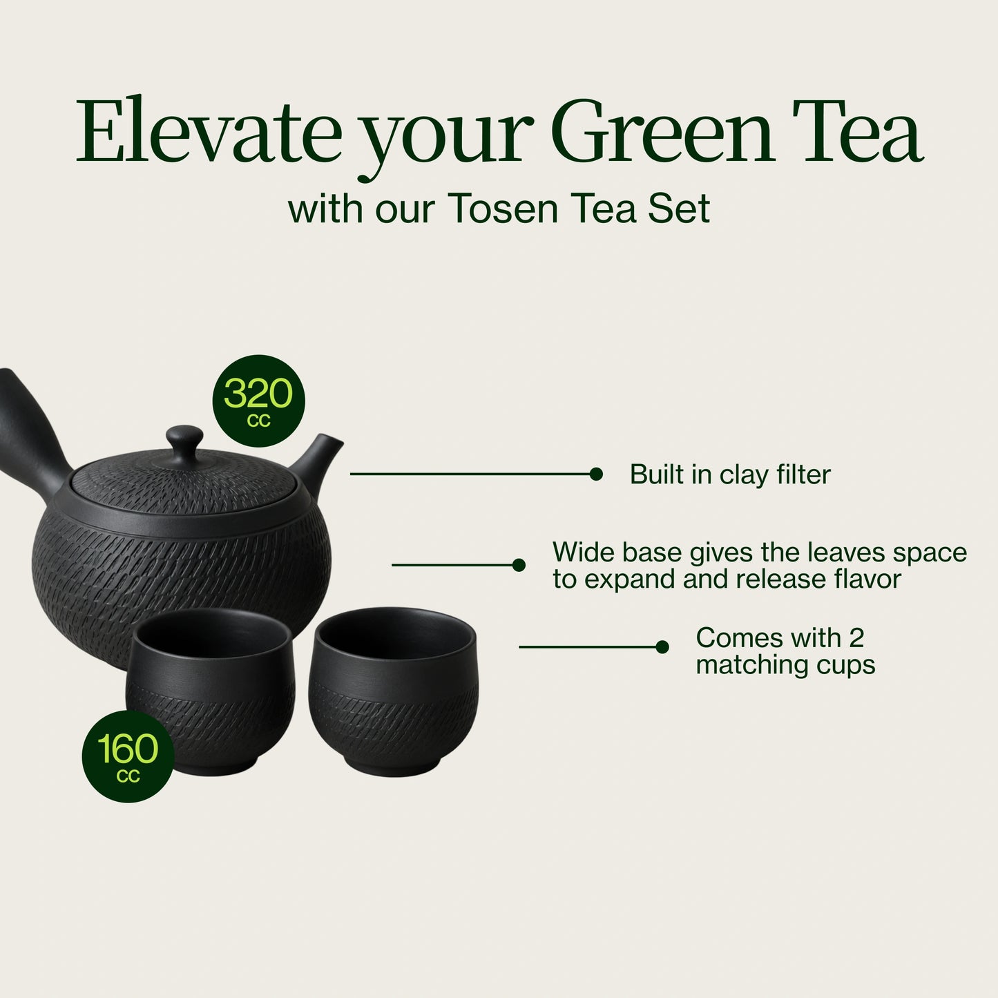 Tosen Kyusu Teekannen-Set