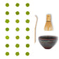 Matcha-Tee-Sampler, 21er-Pack mit Matcha-Schneebesen und Matcha-Schale 