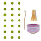 Matcha-Tee-Sampler, 21er-Pack mit Matcha-Schneebesen und Matcha-Schale 