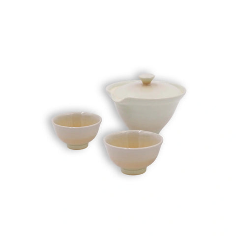 Weißes Shigaraki -Set